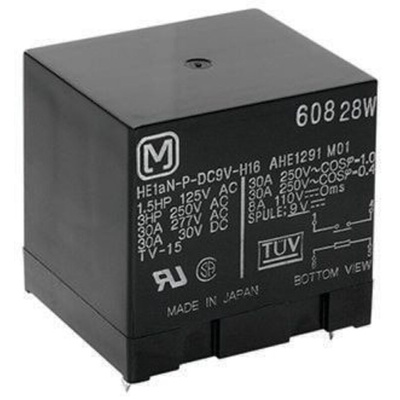 Panasonic PCB Mount Power Relay, 24V dc Coil, 48A Switching Current, SPST