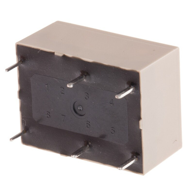 Panasonic PCB Mount Power Relay, 12V dc Coil, 8A Switching Current, DPST