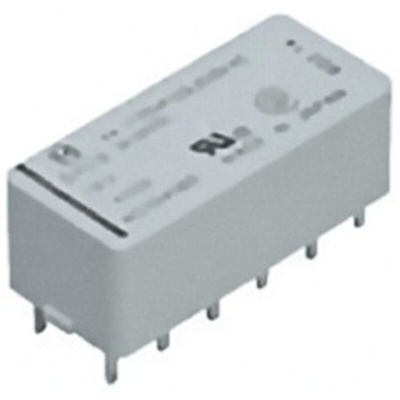Panasonic PCB Mount Latching Power Relay, 24V dc Coil, 3A Switching Current, DPDT