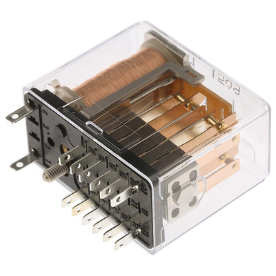 TE Connectivity Plug In Power Relay, 24V dc Coil, 5A Switching Current, 4PDT