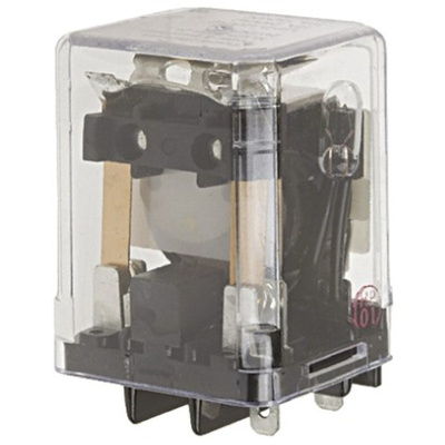 TE Connectivity Plug In Power Relay, 24V dc Coil, 10A Switching Current, SPST