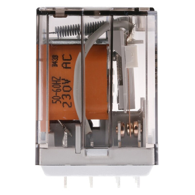 Finder PCB Mount Power Relay, 230V ac Coil, 16A Switching Current, 3PDT