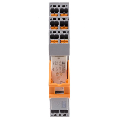 Phoenix Contact DIN Rail Power Relay, 120V ac Coil, 12A Switching Current, DPDT