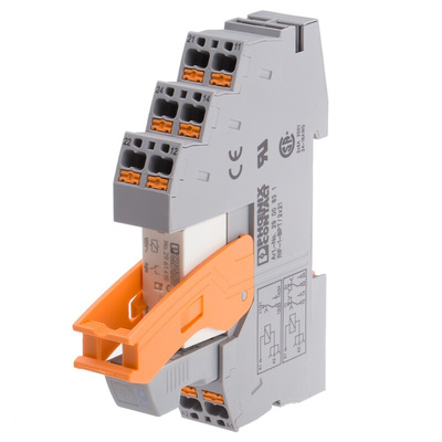 Phoenix Contact DIN Rail Power Relay, 120V ac Coil, 25A Switching Current, SPDT