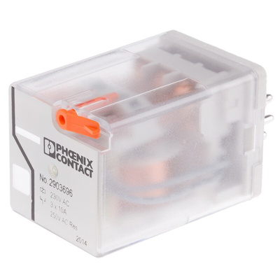 Phoenix Contact PCB Mount Power Relay, 230V ac Coil, 30A Switching Current, 3PDT