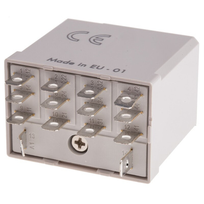 Finder Plug In Power Relay, 24V dc Coil, 12A Switching Current, 4PDT