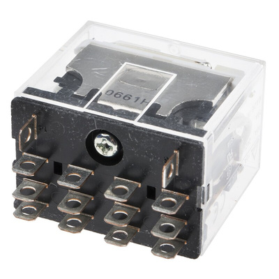 Omron Plug In Power Relay, 24V ac Coil, 10A Switching Current, 4PDT
