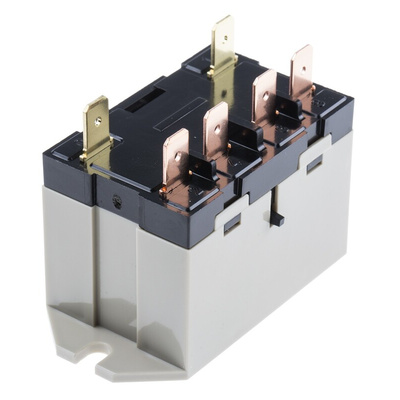 Omron Flange Mount Power Relay, 24V ac Coil, 25A Switching Current, DPST
