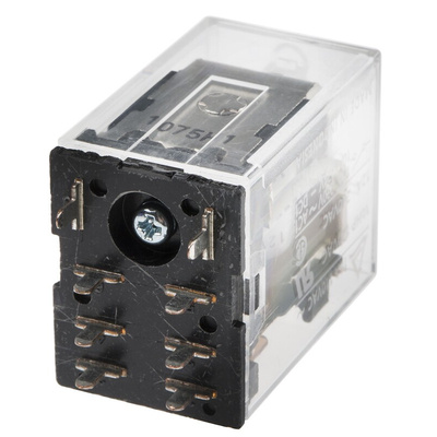 Omron PCB Mount Power Relay, 12V dc Coil, 10A Switching Current, DPDT