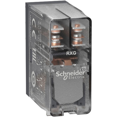 Schneider Electric Plug In Power Relay, 230V ac Coil, 5A Switching Current, DPDT