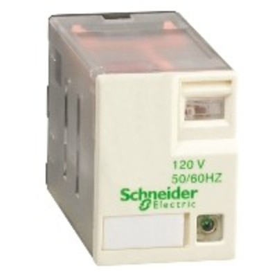 Schneider Electric Plug In Power Relay, 110V dc Coil, 8A Switching Current, 4PDT