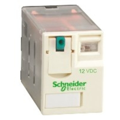 Schneider Electric Plug In Power Relay, 12V dc Coil, 3A Switching Current, 4PDT