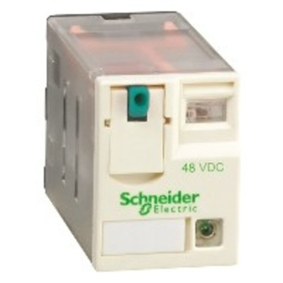 Schneider Electric Plug In Power Relay, 48V dc Coil, 3A Switching Current, 4PDT