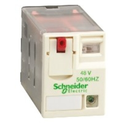 Schneider Electric Plug In Power Relay, 48V ac Coil, 3A Switching Current, 4PDT
