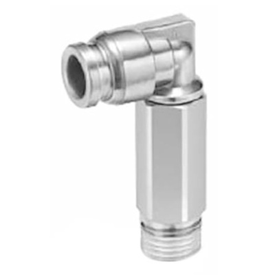 SMC Threaded-to-Tube Elbow Connector R 1/4 to Push In 12 mm, KQG2 Series, 1 MPa, 3 (Proof) MPa