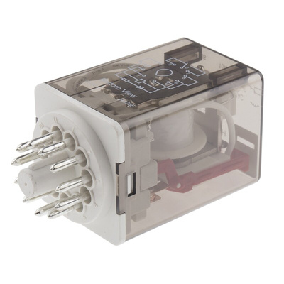 Hongfa Europe GMBH Plug In Power Relay, 24V ac Coil, 10A Switching Current, 3PDT