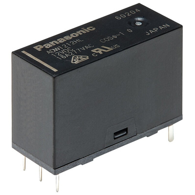 Panasonic PCB Mount Latching Power Relay, 12V dc Coil, 16A Switching Current, SPST