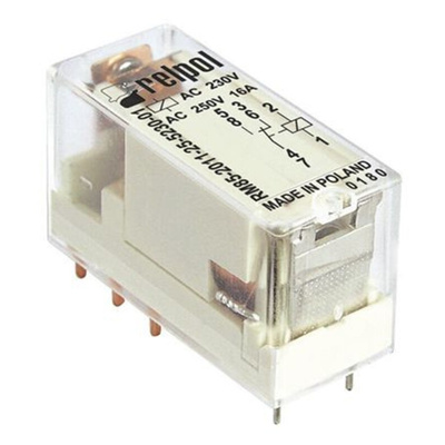 Relpol PCB Mount Power Relay, 9V dc Coil, 16A Switching Current