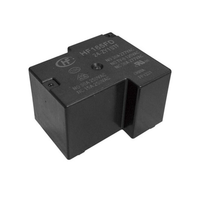 Hongfa Europe GMBH PCB Mount Power Relay, 5V dc Coil, 30A Switching Current, SPST