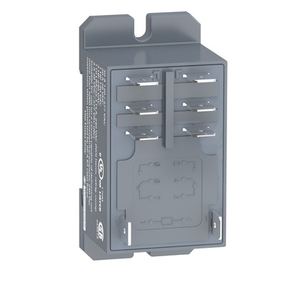 Schneider Electric DIN Rail, Panel Mount Power Relay, 12V dc Coil, 25 A @ 28 V dc, 30 A @ 250 V ac Switching Current,