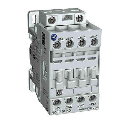 Rockwell Automation DIN Rail, Panel Mount Non-Latching Relay, 200 → 500V ac/dc Coil, 3A Switching Current