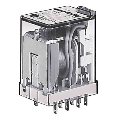 Rockwell Automation Plug In Non-Latching Relay, 24V dc Coil, 7A Switching Current, 4PDT