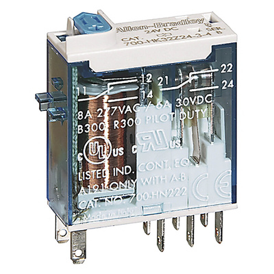 Rockwell Automation Plug In Non-Latching Relay, 240V ac Coil, 8A Switching Current, SPDT