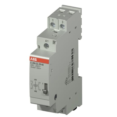 ABB DIN Rail Power Relay, 24 V ac/dc, 48 V ac/dc Coil, 32A Switching Current