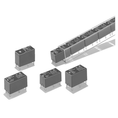 Omron PCB Mount Relay, 5V dc Coil, DPST