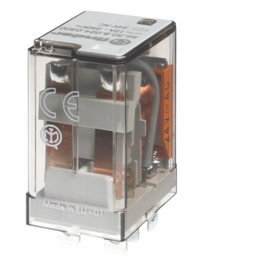 Finder Flange Mount Relay, 110V dc Coil, 12A Switching Current