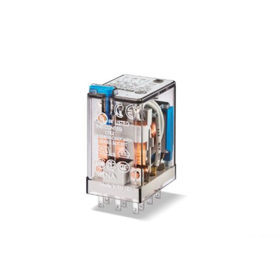 Finder Plug-In Mount Relay, 24V dc Coil, 10A Switching Current