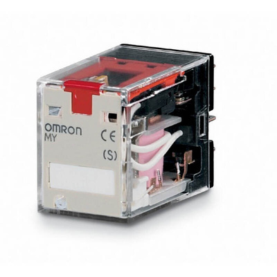 Omron Plug In Latching Power Relay, 120V ac Coil, 10A Switching Current, DPDT