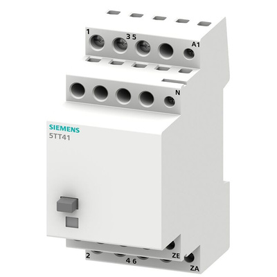 Siemens DIN Rail Latching Power Relay, 230V ac Coil, 16A Switching Current, DPST