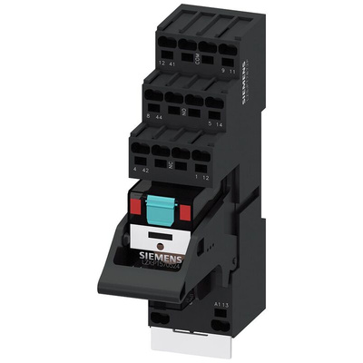 Siemens Snap-On Rail Mount Relay, 24V dc Coil, 4A Switching Current