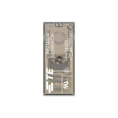 TE Connectivity PCB Mount Relay, 24V dc Coil, 16A Switching Current, SPDT