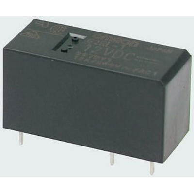 Omron PCB Mount Power Relay, 48V dc Coil, 12A Switching Current, SPDT