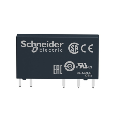 Schneider Electric PCB Mount Power Relay, 24V dc Coil, 6A Switching Current, SPDT