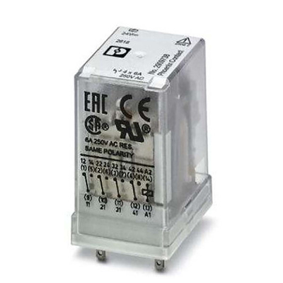 Phoenix Contact DIN Rail Power Relay, 24V dc Coil, 6A Switching Current