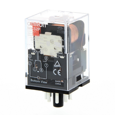 Omron Non-Latching Relay, 24V dc Coil, 10A Switching Current, DPDT