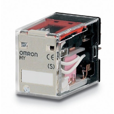 Omron Plug In Non-Latching Relay, 12V ac Coil, 10A Switching Current, DPDT