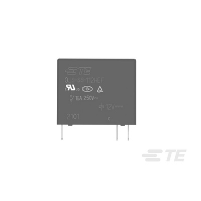 TE Connectivity PCB Mount Relay, 24V dc Coil, 10A Switching Current, SPST