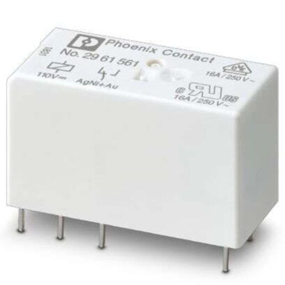 Phoenix Contact DIN Rail Non-Latching Relay, 110V dc Coil, 16A Switching Current