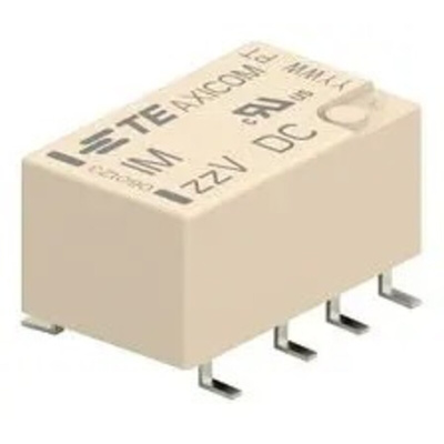 TE Connectivity Surface Mount Monostable Relay, 4.5V dc Coil, DPDT