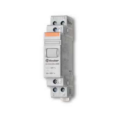 Finder DIN Rail Monostable Relay, 48V dc Coil, 20A Switching Current, SPST, SPST
