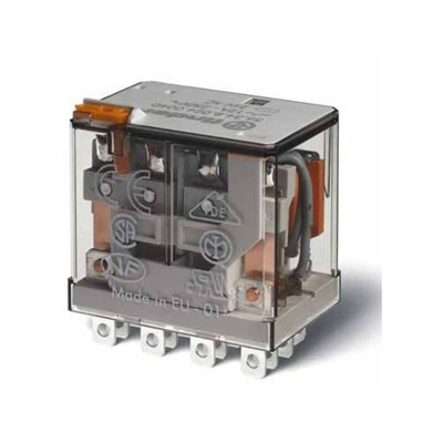 Finder Plug-In Mount Power Relay Module, 400V ac Coil, 12A Switching Current