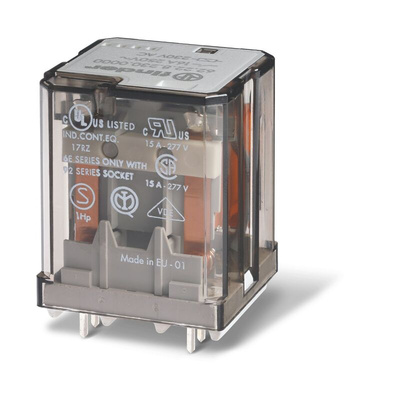 Finder PCB Mount Power Relay Module, 12V dc Coil, 16A Switching Current