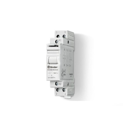 Finder DIN Rail Relay, 240V ac Coil, 16A Switching Current, DPST