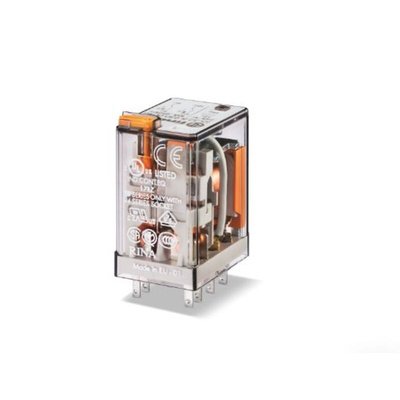 Finder Plug In Relay, 24V ac Coil, 10A Switching Current