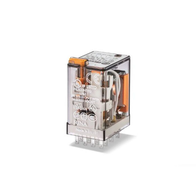 Finder Plug In Relay, 24V dc Coil, 7A Switching Current