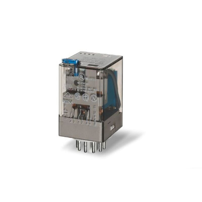 Finder Plug-In Mount Relay, 24V dc Coil, 10A Switching Current